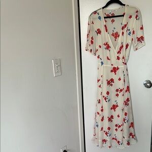 Floral Reformation wrap Midi Dress